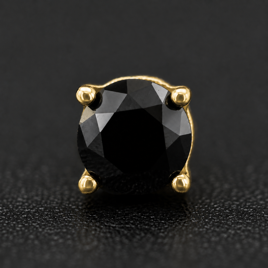 Persephone — Black Moissanite Studs