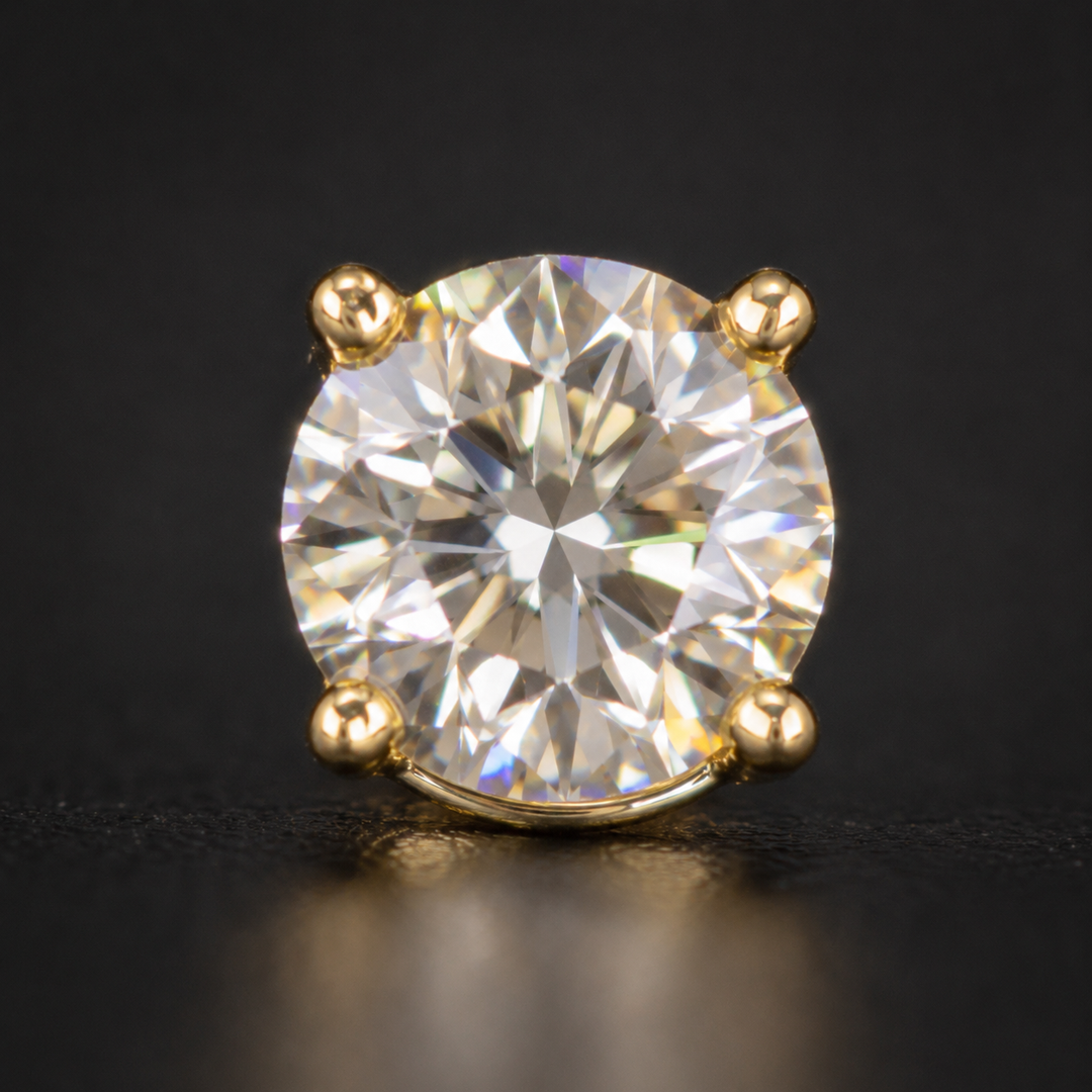 Theia — White Moissanite Studs