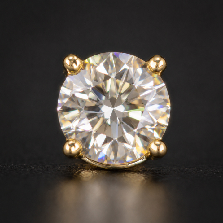 Theia — White Moissanite Studs